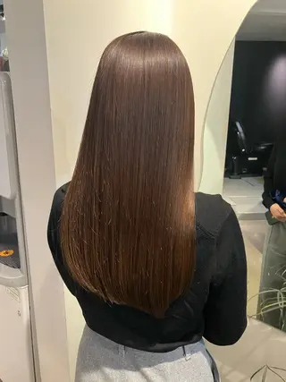 ロング カラー 【ツヤ髪特化】 スズキアキエのヘアスタイル
