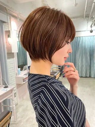 ショート 博多ベージュ 🐻松井傑のヘアスタイル
