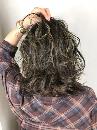 ミディアム カラー ヘアアレンジ BROCANTE立川 karasawa.nのヘアスタイル