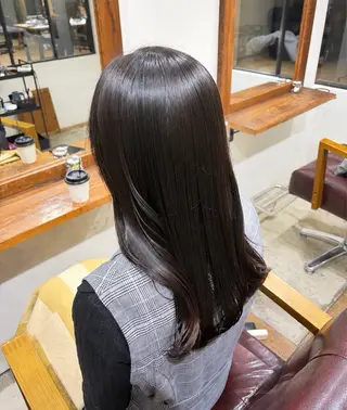 セミロング カラー パーマ 森山 陽菜のヘアスタイル