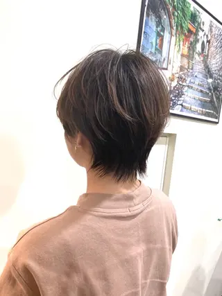 ショート カラー パーマ ヘアアレンジ 野田 修平のヘアスタイル