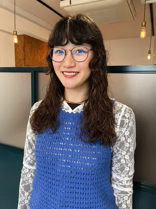 セミロング パーマ 暖色/パーマ 🌼クニトウメイのヘアスタイル