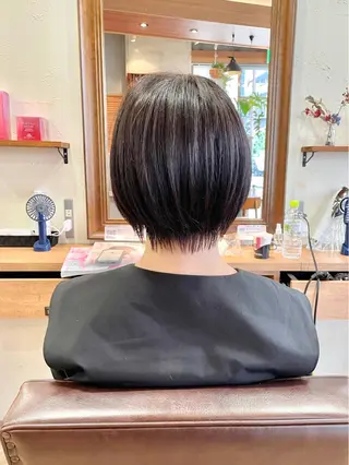 ショート ショート/ボブ/ メンズ/縮毛矯正のヘアスタイル