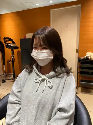 ミディアム 韓国ヘア🕊村上 ののこ🕊のヘアスタイル