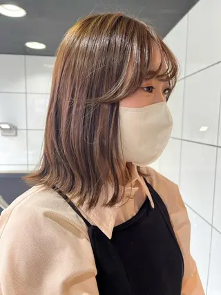 カラー カットパーマ 🌀あさみのヘアスタイル