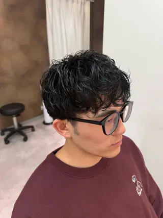 パーマ 荻野 結衣のヘアスタイル