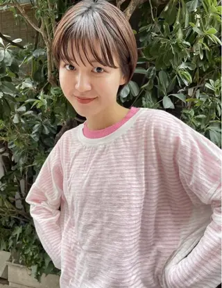 ショート 野村 百花のヘアスタイル