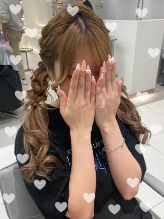 ヘアアレンジ ヘアセット🎀耳つぼ 👂💎MONAMIのヘアスタイル