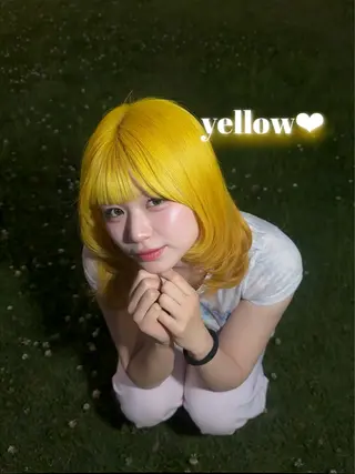 ミディアム カラー 🎀ちゃんりお🎀 /ブリーチなしカラーのヘアスタイル