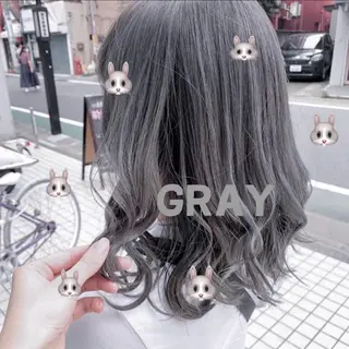 ミディアム カラー ヘアアレンジ ハイトーン特化 川井優汰のヘアスタイル