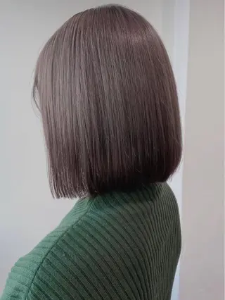 ミディアム カラー 𓏸レイヤー髪質改善 透けカラーカノン🫧のヘアスタイル
