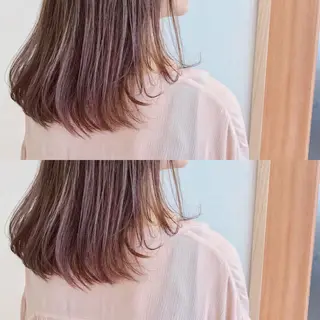 セミロング カラー HARUNA/ミセス 大人ショートヘアのヘアスタイル