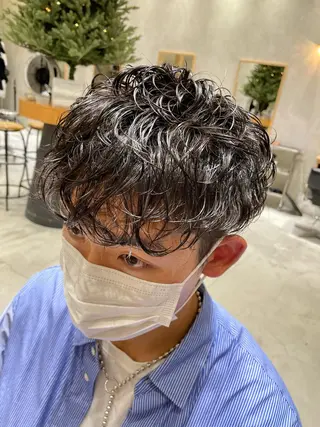 パーマ メンズ 吉田 宙生のヘアスタイル
