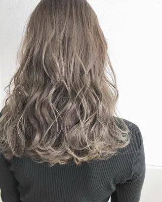 ミディアム カラー パーマ ヘアアレンジ GiseL天神カラー 髪質改善/ブリーチのヘアスタイル