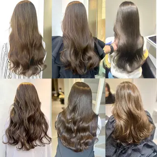 ロング カラー ブリーチなしWカラー /レイヤーカット大阪のヘアスタイル