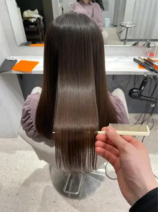 セミロング 韓国風🤍 イワサキ　リコ🍒のヘアスタイル