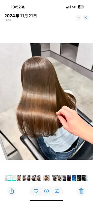 セミロング エリアNo.1縮毛 矯正🌹理想の美髪へのヘアスタイル