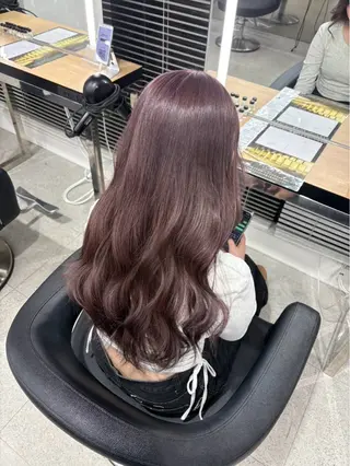 ロング miku/ラベンダー 透明感カラー🪻❤︎のヘアスタイル