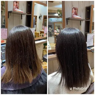 カラー バヤラー バイガルマーのヘアスタイル