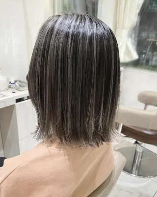 ミディアム カラー ＡＳＨ大宮/ブリーチ 髪質改善/カラーのヘアスタイル