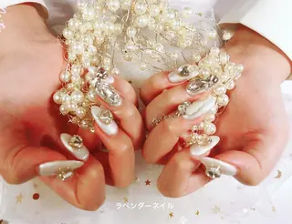 ネイル ラベンダー💖日暮里 ルル💖ネイルのネイルデザイン