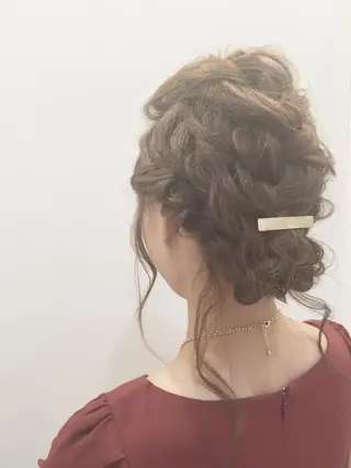ロング ヘアアレンジ ハイトーン×髪質改善 KENTAのヘアスタイル