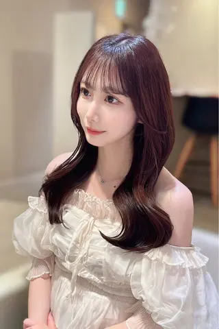 セミロング 平尾 樹里のヘアスタイル