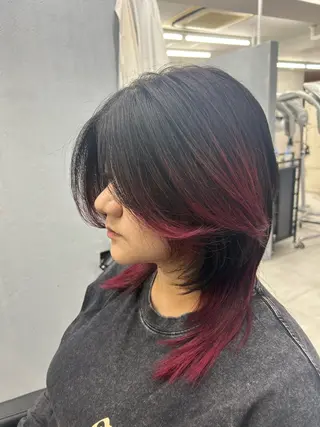 セミロング カットモデル急募🌈 技術責任者久保のヘアスタイル