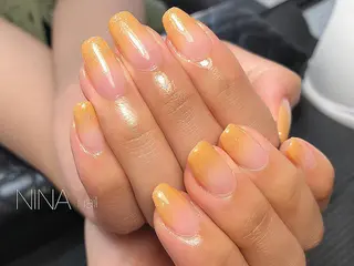 ミディアム カラー ネイル Nina nailのネイルデザイン