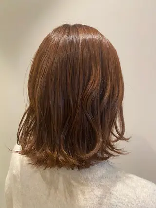 ミディアム カラー 🌹艶髪カラー🌹 津田晴加【西荻窪】のヘアスタイル