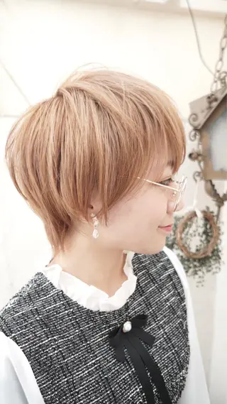 ショート カラー ショート/髪質改善/ 【きち】のヘアスタイル