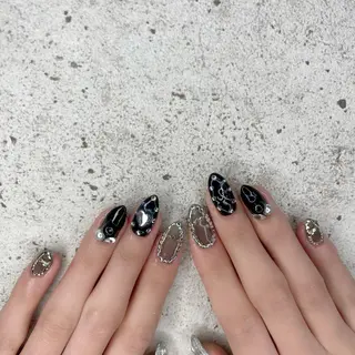 ロング カラー パーマ ヘアアレンジ メンズ キッズ ネイル マツエク・マツパ Salon Ｋのネイルデザイン