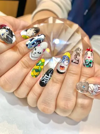 ロング glow_ nailのネイルデザイン
