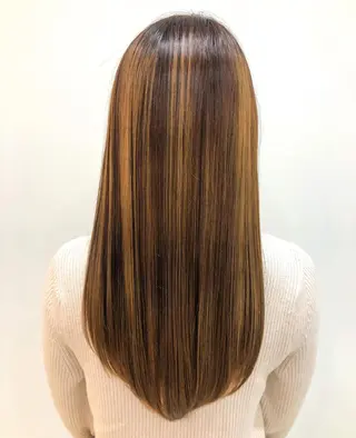 ミディアム カラー パーマ ヘアアレンジ メンズ キッズ マツエク・マツパ sara 荒井店のヘアスタイル