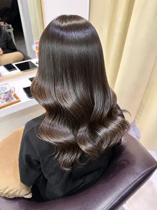 ロング カラー オタク美容師☃️🩵 ヘアアレンジ/暗髪のヘアスタイル