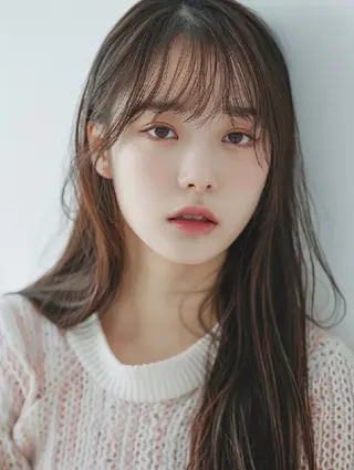 ロング しもかわ かほのヘアスタイル