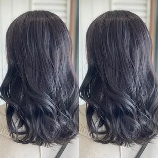 セミロング カラー Snaly カラー特化ページのヘアスタイル