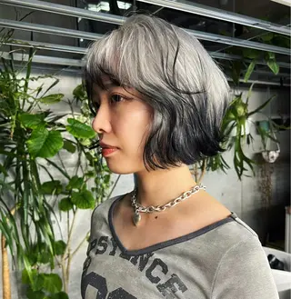 ショート カラー ハッシュカット カシマハヤトのヘアスタイル