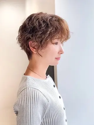 ショート SNSモニター募集！ くせ毛特化/大村のヘアスタイル