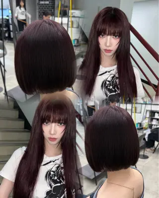 カラー 韓国🫧髪質改善🫧 縮毛矯正🫧陽菜🫧のヘアスタイル