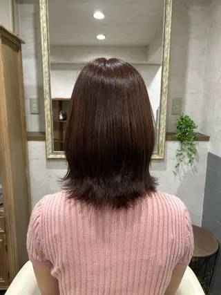 ミディアム 吉田 萌花のヘアスタイル