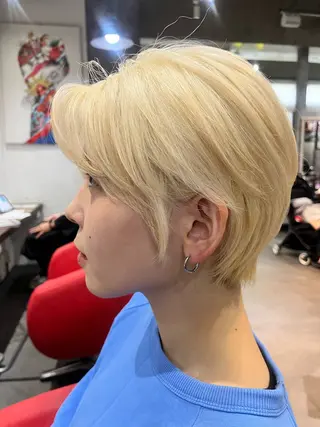 ショート カラー ヘアアレンジ 駅チカ【ali'i】 アリイ花崎友美☘のヘアスタイル