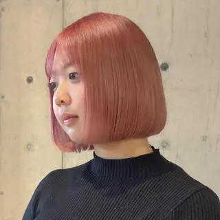 ショート カラー 柔め透明感血色カラー 暖色/レイヤー/ゆいのヘアスタイル