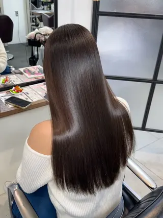 ロング カラー パーマ 湘南パーマ髪質改善 職人　HIROKIのヘアスタイル