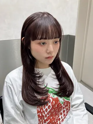 カラー 💖ブリーチなし透明 感💖ASAHIのヘアスタイル