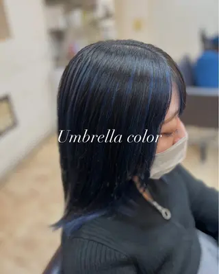 カラー 渋田 唯のヘアスタイル