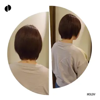 ショート カラー ✨縮毛矯正✨髪質改善 ナカシマ ユミのヘアスタイル