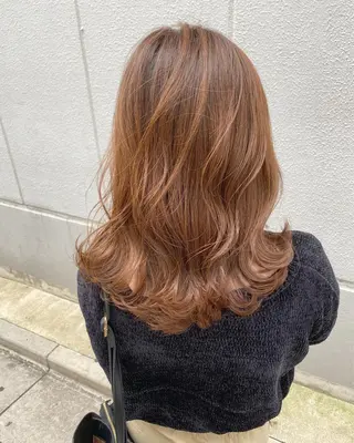 セミロング カラー あざと可愛い❤️ 髪質整形💊 輝のヘアスタイル