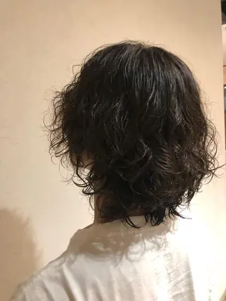 パーマ メンズ 中村 玲美のヘアスタイル