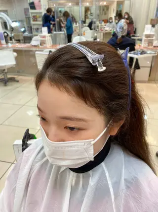 ロング パーマ 具志 真理子のヘアスタイル